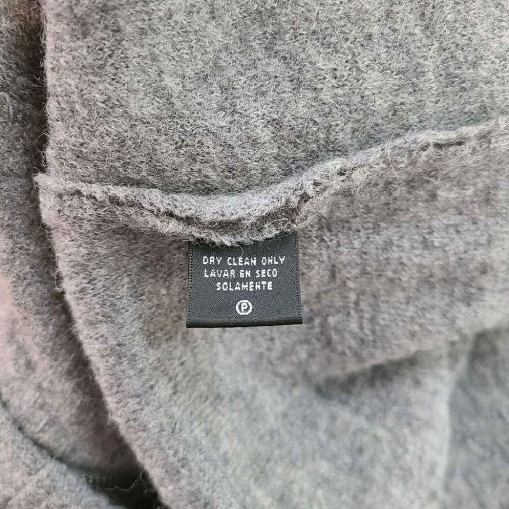 Size Medium August Silk Gray 100% Wool Jacket - Picture 4 of 5